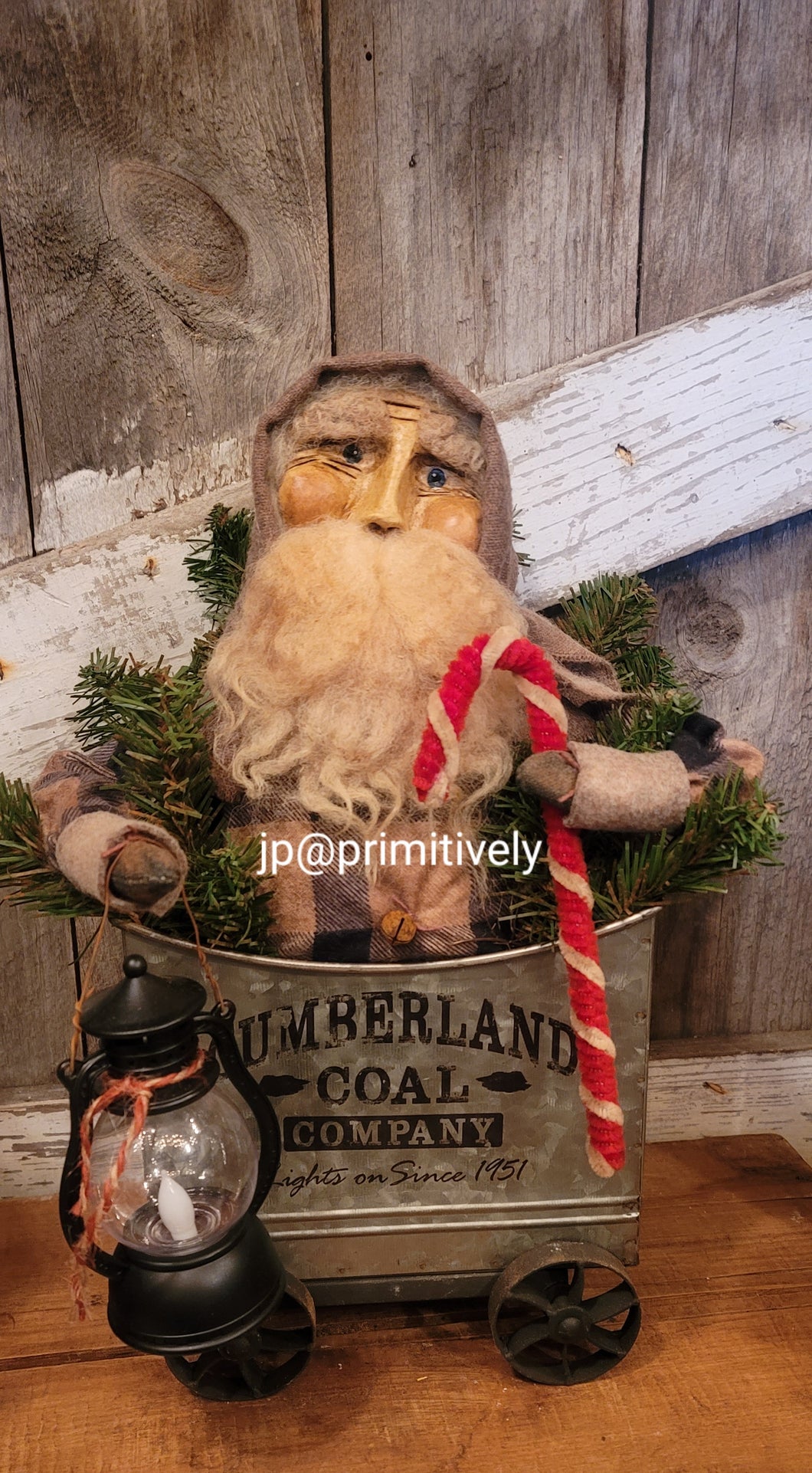 Santa in Cumberland Coal wagon